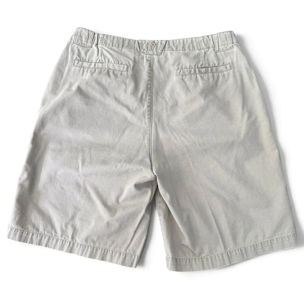 SCOTTeVEST TEC Sev Walking Shorts Men 36 Tan Cargo 8 Pocket Cotton Twill Utility